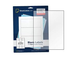 Clear Sticker Paper FullSheet Labels 85quot x 11quot Inkjet or Laser Printable Crystal Clear Gloss No BackSlit 5000 Labels Clear Sticker Paper FullSheet Labels 85quot x 11quot Inkjet or Laser Printable Crystal Clear Gloss No BackSlit 5000 Labels