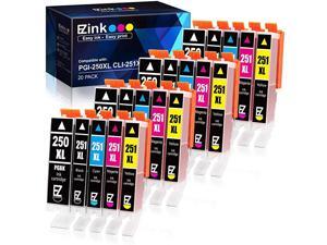 TM Compatible Ink Cartridge Replacement for Canon PGI250XL PGI 250 XL CLI251XL CLI 251 XL to use with PIXMA MX922 MG5520 4 Large Black 4 Cyan 4 Magenta 4 Yellow 4 Small Black 20 pack TM Compatible Ink Cartridge Replacement for Canon PGI250XL PGI 250 XL CLI251XL CLI 251 XL to use with PIXMA MX922 MG5520 4 Large Black 4 Cyan 4 Magenta 4 Yellow 4 Small Black 20 pack