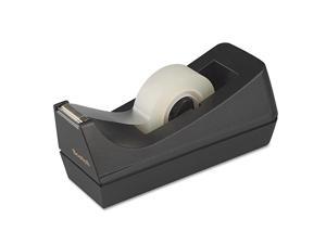 Desktop Tape Dispenser 1quot Core Weighted NonSkid Base Black Desktop Tape Dispenser 1quot Core Weighted NonSkid Base Black