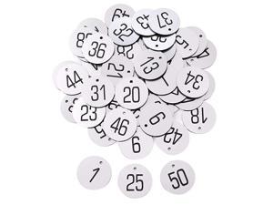 Laser Engraved Numbered Tags Without Key Ring Acrylic Id Tags for Organizing Silver 150 Without Ring Laser Engraved Numbered Tags Without Key Ring Acrylic Id Tags for Organizing Silver 150 Without Ring
