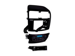 99-7809B Double/Single DIN Dash Kit for 2004-2008 Acura TSX Without Navigation (Matte Black)