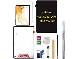 Tab S8 LCD Screen Compatible with Galaxy Tab S8 SMX700 SMX706 LCD Display Touch Screen Digitizer Assembly la pantalla ReplacementTools BlackNot for Galaxy S8 Plus S8 Ultra