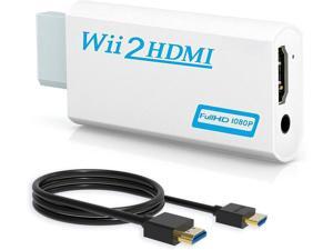 Extremella Goods Wii to HDMI Converter, Wenter Wii to HDMI Adapter, Wii to HDMI 1080p 720p Connector Output Video & 3.5mm Audio with HDMI Cable Extremella Goods Wii to HDMI Converter, Wenter Wii to HDMI Adapter, Wii to HDMI 1080p 720p Connector Output Video & 3.5mm Audio with HDMI Cable