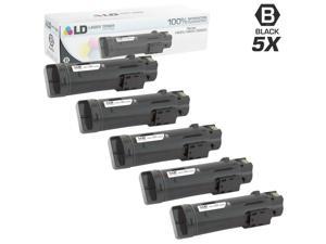LD 5PK Compatible 593-BBOW N7DWF Black Toner for Dell Laser H825cd S2825 H625cdw