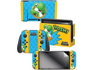 Controller Gear Nintendo Switch Skin & Screen Protector Set, By Nintendo - Super Mario Evergreen "Yoshi" - Nintendo Switch Controller Gear Nintendo Switch Skin & Screen Protector Set, By Nintendo - Super Mario Evergreen "Yoshi" - Nintendo Switch