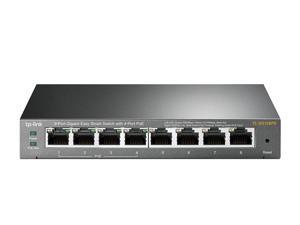 TP-Link PoE Switch Gigabit 8 Port | 4 Port PoE 55W | Easy Smart | 802.3af Compliant | Shielded Ports | Traffic Optimization | Plug and Play | Sturdy Metal (TL-SG108PE)