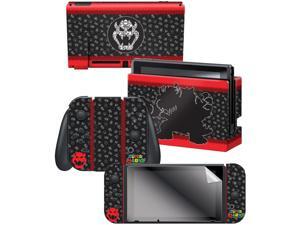 Controller Gear Nintendo Switch Skin & Screen Protector Set, By Nintendo - Super Mario Evergreen "Bowser Silhouette" - Nintendo Switch Controller Gear Nintendo Switch Skin & Screen Protector Set, By Nintendo - Super Mario Evergreen "Bowser Silhouette" - Nintendo Switch