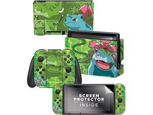Controller Gear Nintendo Switch Skin & Screen Protector Set - Pokemon - "Bulbasaur Evolutions Set 1" - Nintendo Switch Controller Gear Nintendo Switch Skin & Screen Protector Set - Pokemon - "Bulbasaur Evolutions Set 1" - Nintendo Switch