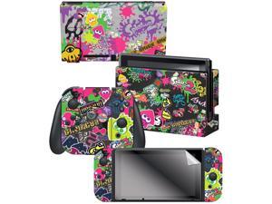 Controller Gear Nintendo Switch Skin & Screen Protector Set, By Nintendo - Splatoon 2 "Stick Em Up" - Nintendo Switch Controller Gear Nintendo Switch Skin & Screen Protector Set, By Nintendo - Splatoon 2 "Stick Em Up" - Nintendo Switch