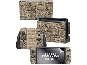 Controller Gear Nintendo Switch Skin & Screen Protector Set - The Legend of Zelda: Hieroglyphic" Switch Skin Bundle - Nintendo Switch Controller Gear Nintendo Switch Skin & Screen Protector Set - The Legend of Zelda: Hieroglyphic" Switch Skin Bundle - Nintendo Switch