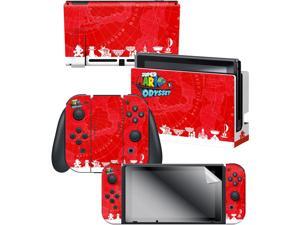 Controller Gear Nintendo Switch Skin & Screen Protector Set, By Nintendo - Super Mario Odyssey "Globetrotter" - Nintendo Switch Controller Gear Nintendo Switch Skin & Screen Protector Set, By Nintendo - Super Mario Odyssey "Globetrotter" - Nintendo Switch