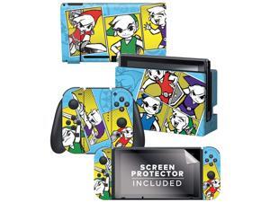 Controller Gear Nintendo Switch Skin & Screen Protector Set By Nintendo - Legend of Zelda: "Pop Art" Switch Skin Bundle - Nintendo Switch Controller Gear Nintendo Switch Skin & Screen Protector Set By Nintendo - Legend of Zelda: "Pop Art" Switch Skin Bundle - Nintendo Switch