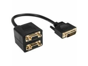 Y10a219-B1 1Ft Dvi-I Analog To 2X Vga Video Splitter CableM/F Y10a219-B1 1Ft Dvi-I Analog To 2X Vga Video Splitter CableM/F