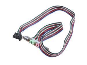 3X(Pc Computer Usb Port Audio Headset Microphone Cable Support Front Panel Y8y3) 3X(Pc Computer Usb Port Audio Headset Microphone Cable Support Front Panel Y8y3)