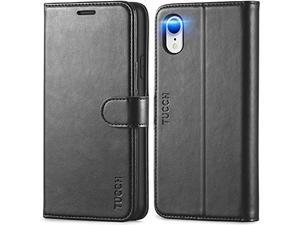 Iphone Xr Wallet Case Iphone Xr Case Premium Pu Leather Flip Cover Shockproof Tpu Shell With Stand Rfid Blocking Credit Card Slot Wireless Charging Compatible With Iphone Xr 61 Black