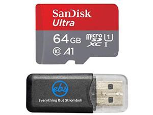 Sandisk Ultra 64Gb Microsdxc Memory Card Works With Samsung Galaxy S8 S8 Plus S7 S7 Edge Smart Cell Phones 80MbS Comes With Everything But Stromboli Tm Microsd Memory Card Reader