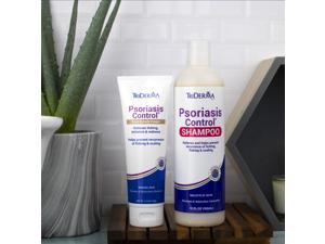 TriDerma Psoriasis Control Cream 4.2 Oz & Psoriasis Control Shampoo 12 oz Bundle
