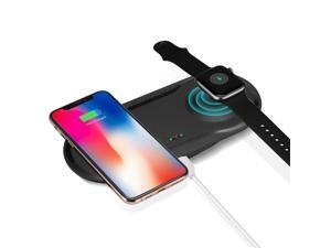 2 IN 1 Qi Wireless Charger Fast Charging Dock Pad for Watch 2 3 4 iPhone X 2 IN 1 Qi Wireless Charger Fast Charging Dock Pad for Watch 2 3 4 iPhone X