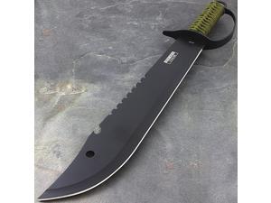 19" FULL TANG JUNGLE SURVIVAL MACHETE Sword Combat Hunting Camping Fixed Blade 19" FULL TANG JUNGLE SURVIVAL MACHETE Sword Combat Hunting Camping Fixed Blade