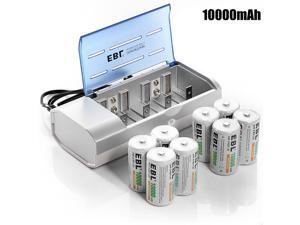 8x 1.2V 10000mah D Cell Size Rechargeable Battery +C D Cell 9V AA AAA Charger 8x 1.2V 10000mah D Cell Size Rechargeable Battery +C D Cell 9V AA AAA Charger