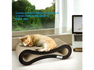 Cat Scratching Board Lounge Play Rest Sleep Cardboard Bed Mat Pet Scratcher Toys