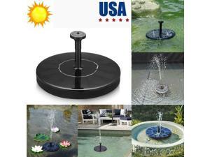 Solar Powered Flong Fountain Bird Bath Water Pump Ourdoor Garden Pond Po Newegg Com