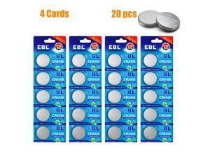 20pcs CR2450 ECR2450 CR 2450 4 Cards 3V Lithium Coin Cell Button Battery 20pcs CR2450 ECR2450 CR 2450 4 Cards 3V Lithium Coin Cell Button Battery