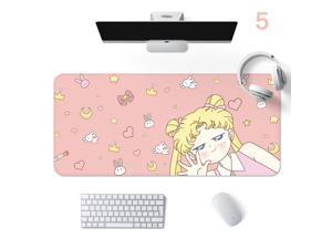 Anime sailor moon cute girls  pink  Laptop Computer Mousepad Large Mouse Pad Keyboards Mat