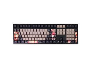 Anime Mechanical keyboard Keycaps Genshin impact 108 Keycaps Full Set DIY (excluding keyboard)