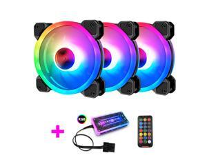 COOLMOON RGB Case Fans,120mm Silent Computer Cooling PC Case Fan, RGB Color Changing LED Fan with Remote Control COOLMOON RGB Case Fans,120mm Silent Computer Cooling PC Case Fan, RGB Color Changing LED Fan with Remote Control