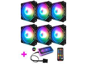 COOLMOON RGB Case Fans,120mm Exquisite Polygon Silent Computer Cooling PC Case Fan, RGB Color Changing LED Fan with Remote Control COOLMOON RGB Case Fans,120mm Exquisite Polygon Silent Computer Cooling PC Case Fan, RGB Color Changing LED Fan with Remote Control