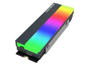 COOLMOON ARGB M.2 Solid State Drive Heat Sink For M2 SSD Hard Drive Cooler CM-M73S COOLMOON ARGB M.2 Solid State Drive Heat Sink For M2 SSD Hard Drive Cooler CM-M73S