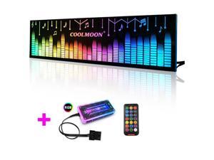 COOLMOON Power Compartment Light Board RGB Decorative Light Panel for Computer Cases With Remote Control COOLMOON Power Compartment Light Board RGB Decorative Light Panel for Computer Cases With Remote Control