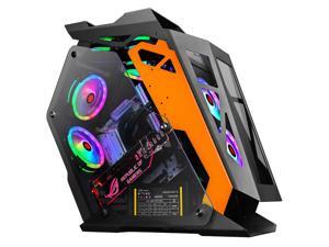 New RGB Fans Water-cooled Gaming Case Computer Tower Case For Micro ATX,Panoramic Tempered Glass New RGB Fans Water-cooled Gaming Case Computer Tower Case For Micro ATX,Panoramic Tempered Glass