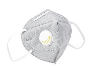 30 Pieces KN95 Mask JINJIANG Reusable Activated Carbon Mask 6-layers - Valved Face Mask FFP2 with Breathing Valve Gray