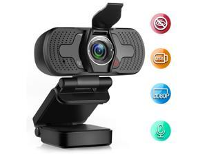 Webcam 1080P Computer Camera with Privacy Cover USB Connection Built-in Noise-reduction Microphone for Live Video Webcam 1080P Computer Camera with Privacy Cover USB Connection Built-in Noise-reduction Microphone for Live Video