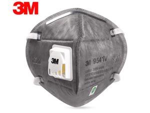 15 Pieces 3M Mask 9541V+ KN95 Mask Activated Carbon Masks 95% filter  With Valve Respirator Gray
