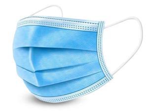 400PCS 3-layer Disposable Face Masks Elastic Earloop Dustproof Anti-bacteria Spit Splash Protection for Health Care Blue