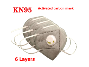 15PCS Reusable KN95 Mask JINJIANG Activated Carbon Mask 6-layers With Breathing Valve Folding Fespirator Gray 15PCS Reusable KN95 Mask JINJIANG Activated Carbon Mask 6-layers With Breathing Valve Folding Fespirator Gray