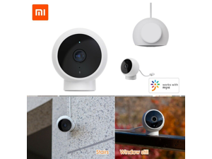 Xiaomi IP Camera Home Security AI Smart Webcam 1080P FHD 170 Wide Vision IR Night Vision IP65 Protection 2way Audio Monitor WHITE US Plug