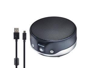 ALTEAM Easy Carry USB Speakerphone Plug Play Video Conference Meeting for Frequent Travellers, Voice Pick Up Within 2M Radius, 2 Clear Speakers, for Skype Webinar Voip Softphone Zoom MS Office macOS