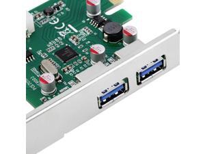 USB 3.0 PCI Express PCI-E Card HUB Chipset Adapter 2 Port New USB 3.0 PCI Express PCI-E Card HUB Chipset Adapter 2 Port New
