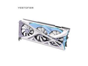 Yeston Radeon RX 6800 XT DirectX 12 Ultimate RX6800XT-16G D6 16GB 256-Bit GDDR6 PCI Express 4.0 x16 Video Card, White/Blue Limited Edition GPU, White/Blue RGB Video Card Yeston Radeon RX 6800 XT DirectX 12 Ultimate RX6800XT-16G D6 16GB 256-Bit GDDR6 PCI Express 4.0 x16 Video Card, White/Blue Limited Edition GPU, White/Blue RGB Video Card