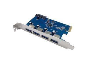 X-MEDIA 4-Port USB 3.0 PCI Express (PCIe) Host Controller Card Adapter X-MEDIA 4-Port USB 3.0 PCI Express (PCIe) Host Controller Card Adapter
