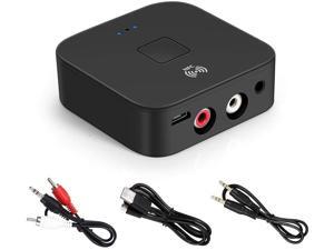 Bluetooth 5.0 Audio Receiver, Bluetooth Receiver for Home Stereo RCA, 3.5mm AUX Wireless Audio Adapter for Home and Car Stereo System,Support NFC Bluetooth 5.0 Audio Receiver, Bluetooth Receiver for Home Stereo RCA, 3.5mm AUX Wireless Audio Adapter for Home and Car Stereo System,Support NFC