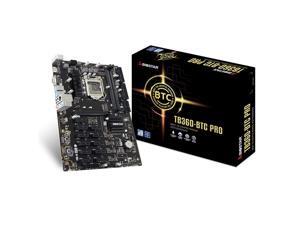 Biostar Tb360-Btc Pro Atx 32G 12 X Pci-E 3.0 Usb 3.1 Intel Btc Mine Board For Cryptocurrency Mining (Btc),Support 12 Gpu Mining Motherboard