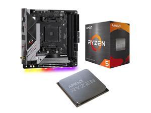 AMD Ryzen 5 5600 - Ryzen 5 5000 Series Vermeer (Zen 3) 6-Core 3.5 GHz Socket AM4 65W Desktop Processor and ASRock B550 Phantom Gaming-ITX/ax AM4 AMD B550 SATA 6Gb/s Mini ITX AMD Motherboard