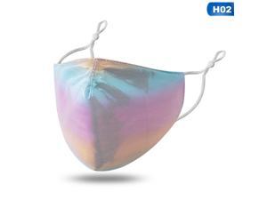 Personality Glitter Face Mask Gradient Color Breathable Face Cover Reusable Washable Mouth Masks Personality Glitter Face Mask Gradient Color Breathable Face Cover Reusable Washable Mouth Masks
