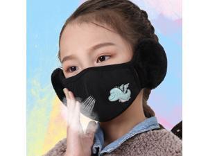 Unisex Warm Plush Face Mask With Earmuffs Reusable Washable Breathable For Kids Adult Unisex Warm Plush Face Mask With Earmuffs Reusable Washable Breathable For Kids Adult