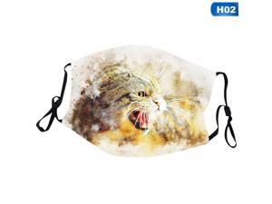 Cat Masks Pets Animal Printed Face Mask Half Mouth Cover Art Washable Reusable Mask Cat Masks Pets Animal Printed Face Mask Half Mouth Cover Art Washable Reusable Mask
